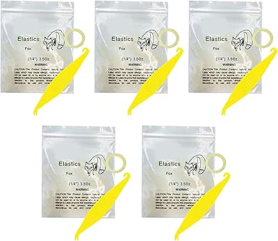 Élastiques élastiques orthodontiques de 1/4 pouce, paquet de 500 tresses de cheveux moyennes