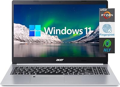 Ordinateur portable acer aspire 15,6 pouces avec lecteur d'empreintes digitales et clavier rétroéclairé