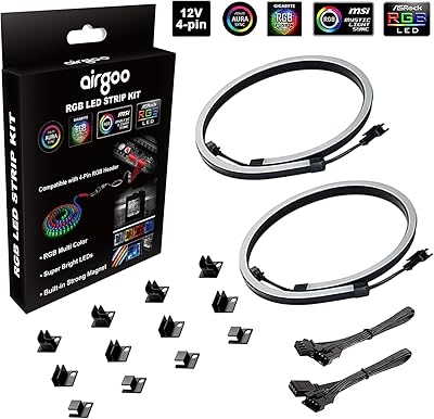 Bande led néon rvb pour pc bande en-têtes 12 v 4 broches compatible