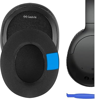 Coussins d'oreille de remplacement en gel de refroidissement geekria sports pour écouteurs sony