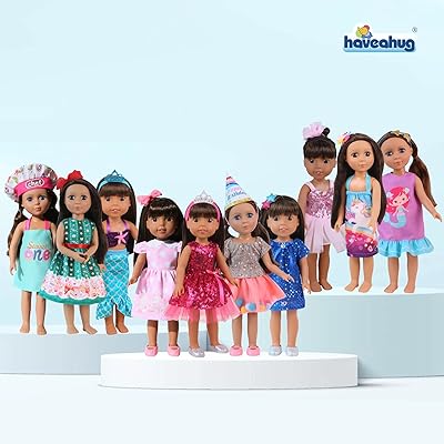 Vêtements de poupée half a hug pour 14 pouces 10 ensembles