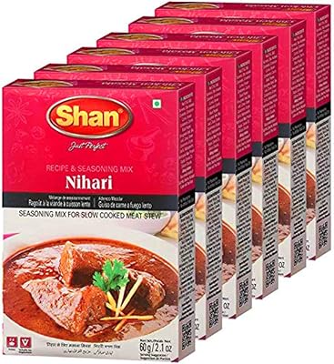 Shan nihari masala, paquet de 6, 6 x 60 g
