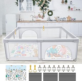 Parc pour bébé skad grande aire de jeu 200 cm x 180 avec