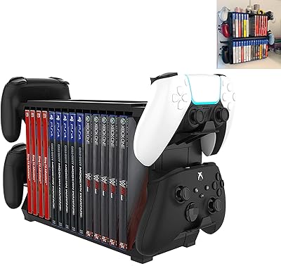 Tour de stockage de jeux pour playstation 5 avec support de manette