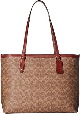 Sac fourre-tout central signature en toile enduite pour femme avec fermeture éclair