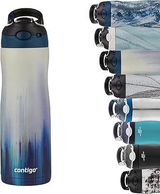 Bouteille thermique contigo autospot avec paille bouteille d'eau en acier inoxydable