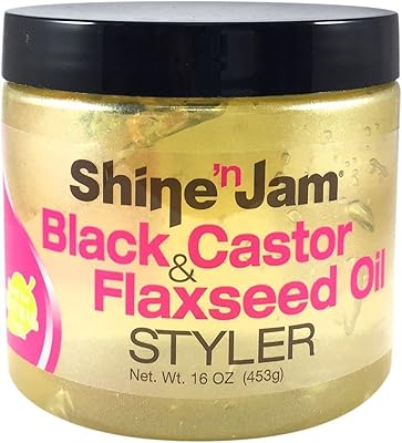 Gel coiffant shine n jam à l'huile de ricin noire et aux graines