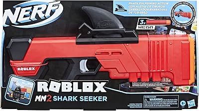 Nerf shark seeker mm2 dart launcher game de roblox, action shark fin 3