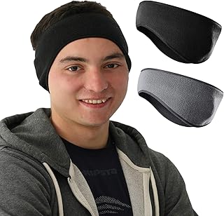 Bandeau cache-oreilles en polaire cupid pour hommes et femmes (paquet de 2)