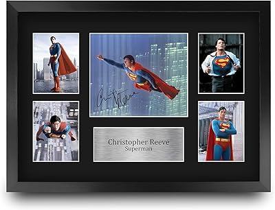 Hwc trading fra 3 christopher reeve superman signature photo display pour les fans