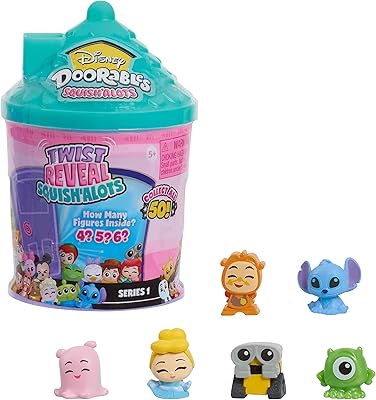 Disney doorables squish lotus series 1 figurines de sac aveugle à collectionner jouets