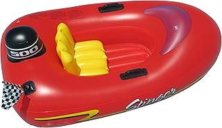 Flotteur gonflable hors-bord pour enfants, rouge, 45"/25"/10