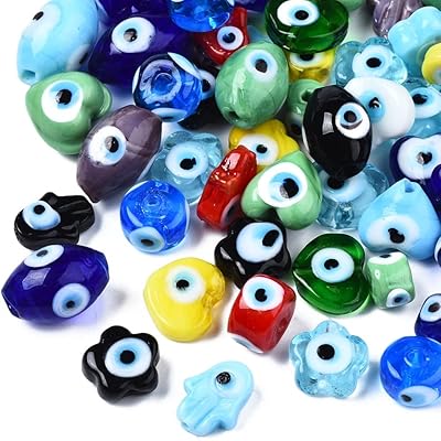 Liqunsweet 100 pièces de formes mixtes faites à la main en verre au