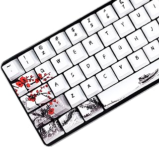 Mulgria 71 pièces jeu de touches mécaniques de jeu, pbt oem personnalisé touches