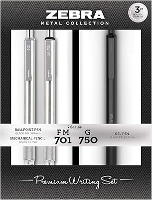 Stylo à encre gel rétractable zebra pen g-750 f-701 et m-701, coffret cadeau