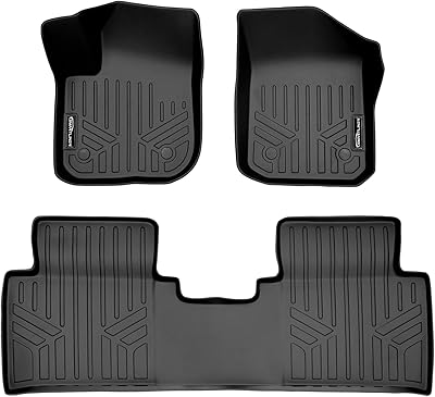 Tapis de sol smartliner rangée 2 doublure noire pour buick envision 2016-2018