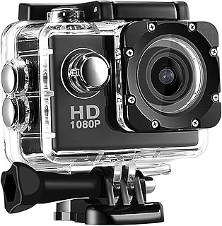 Caméra de sport d'action dvr full hd pour plonger jusqu'à 30 mètres, capteur