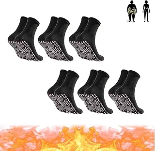 Chaussettes modelantes auto-chauffantes à tourmaline d'acupression, chaussettes de santé amincissantes à tourmaline, chaussettes d'hyperthermie veineuse, chaussettes de thérapie à tourmaline de sapin uregon (noir). Diaytar : Votre allié pouvoir d'achat au quotidien