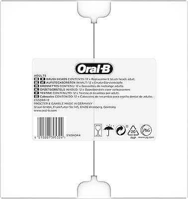 Tête de brosse à dents oral b cross action clean maximizer, paquet