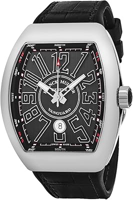Montre automatique franck muller vanguard analogique pour homme à cadran noir avec aiguilles