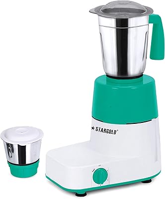 Broyeur mélangeur star gold 600 w avec 2 passoires en acier inoxydable, broyage