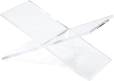 Reed co. support de livre en acrylique transparent 2 pièces, support de lecture