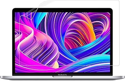Protecteur d'écran anti-empreintes digitales intech pour macbook air 13 pouces (2018-2021/m1, a1932/a2179/a2337), transparent