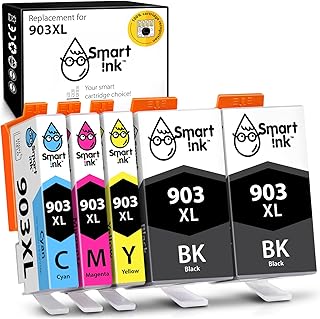 Cartouche d'encre de remplacement smart ink compatible pour hp 903 903xl, paquet
