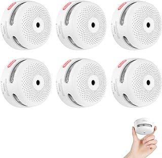 Détecteur de fumée x-sense mini, 10 ans d'alarme incendie avec batterie, détecteur