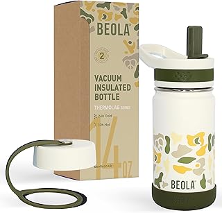 Bouteille d'eau biola kids 410 ml et 550 ml en acier inoxydable 18/8