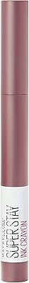 Maybelline new york super stay ink crayon rouge à lèvres mat et longue