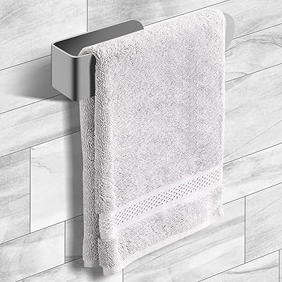 Porte-serviettes muraux, porte-serviettes de salle de bain, porte-serviettes argent/chrome de style moderne, sèche-serviettes/vêtements