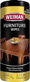 Lingettes weiman furniture beauty & protect, sans accumulation, uva x-15, parfum délicieux