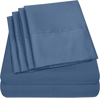 Sweet home collection parure de lit 6 pièces en microfibre douce à poche