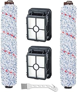 Pack de 2 rouleaux de brosse multi-surfaces 1868 + 2 filtres d'aspirateur