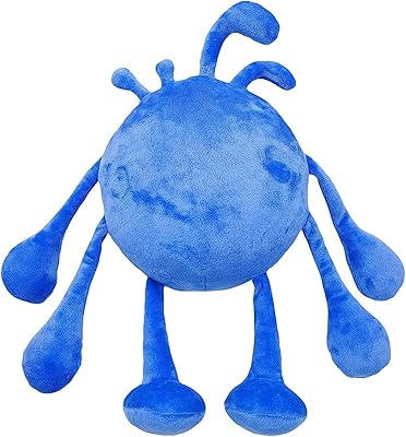 Jouets en peluche étranges, jouets en peluche bleus, poupée en peluche bleue