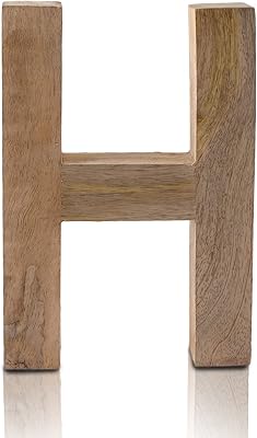 Étagère décorative décorative en bois naturel sur pied en bois massif pour noms