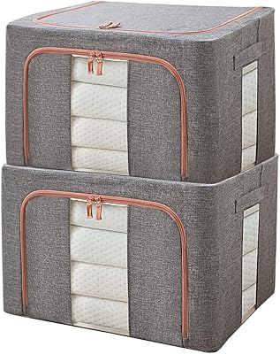 Grands sacs de rangement pliables de 72 l, conteneurs de rangement pour vêtements
