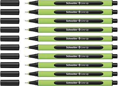 Stylo schneider schreibgerite line up, 0,4 mm, saphir/noir, paquet de 10