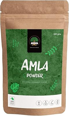 Poudre à base de plantes green tree amla pour cheveux et peau