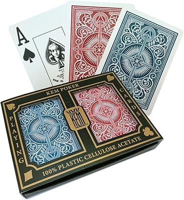 Cartes à jouer kim arrow red and blue bridge jumbo index, flèche rouge/bleu