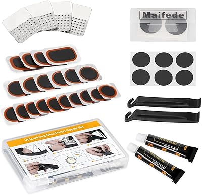 Kit de réparation de patchs pour pneus intérieurs de vélo dalmaon avec 20