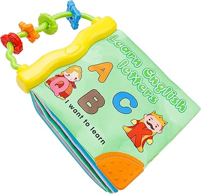 Mumoo bear baby sensory book toys - livres doux à contraste élevé, jouet