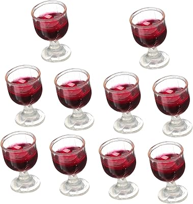 10 pièces maison de poupée en verre gâteau décor miniture
