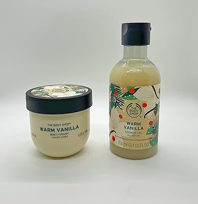 Gel douche chauffant festif à la vanille de the body shop