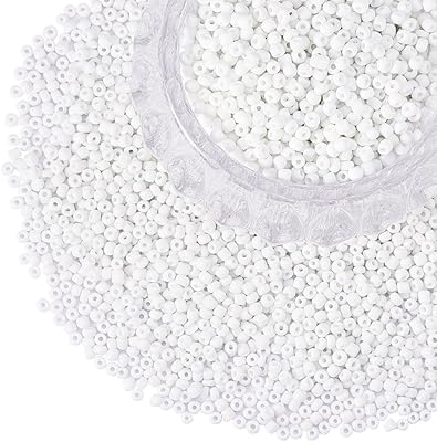 Bh panda hole 4500 pièces de perles de rocaille blanches petites rondes