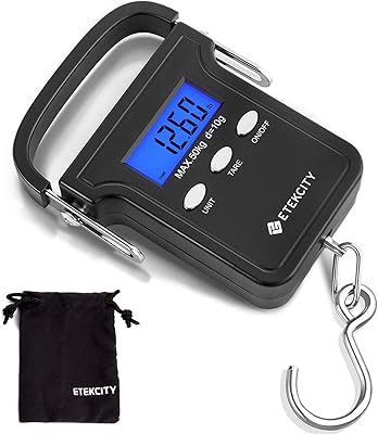 110lbs/50kg balance à poisson numérique balance à bagages portable balance électronique suspendue balance de pêche avec ruban à mesurer, écran lcd rétro-éclairé, sac de transport. Le meilleur du e-commerce discount réuni sur Diaytar