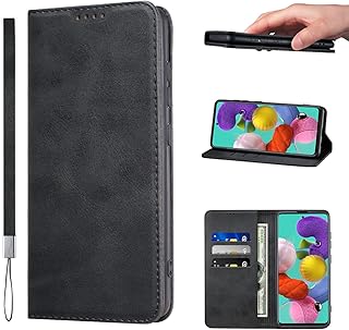 Étui pour téléphone portable langlem samsung galaxy a51 4g, en cuir polyuréthane