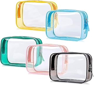 Sacs à cosmétiques imperméables en pvc trousse de toilette transparente fermeture éclair
