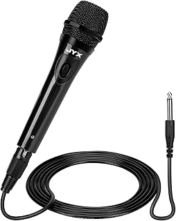 Microphone filaire gyx avec cordon xlr détachable de 10 pieds vers